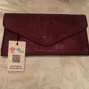 Cute, Burgandy Clutch Purse